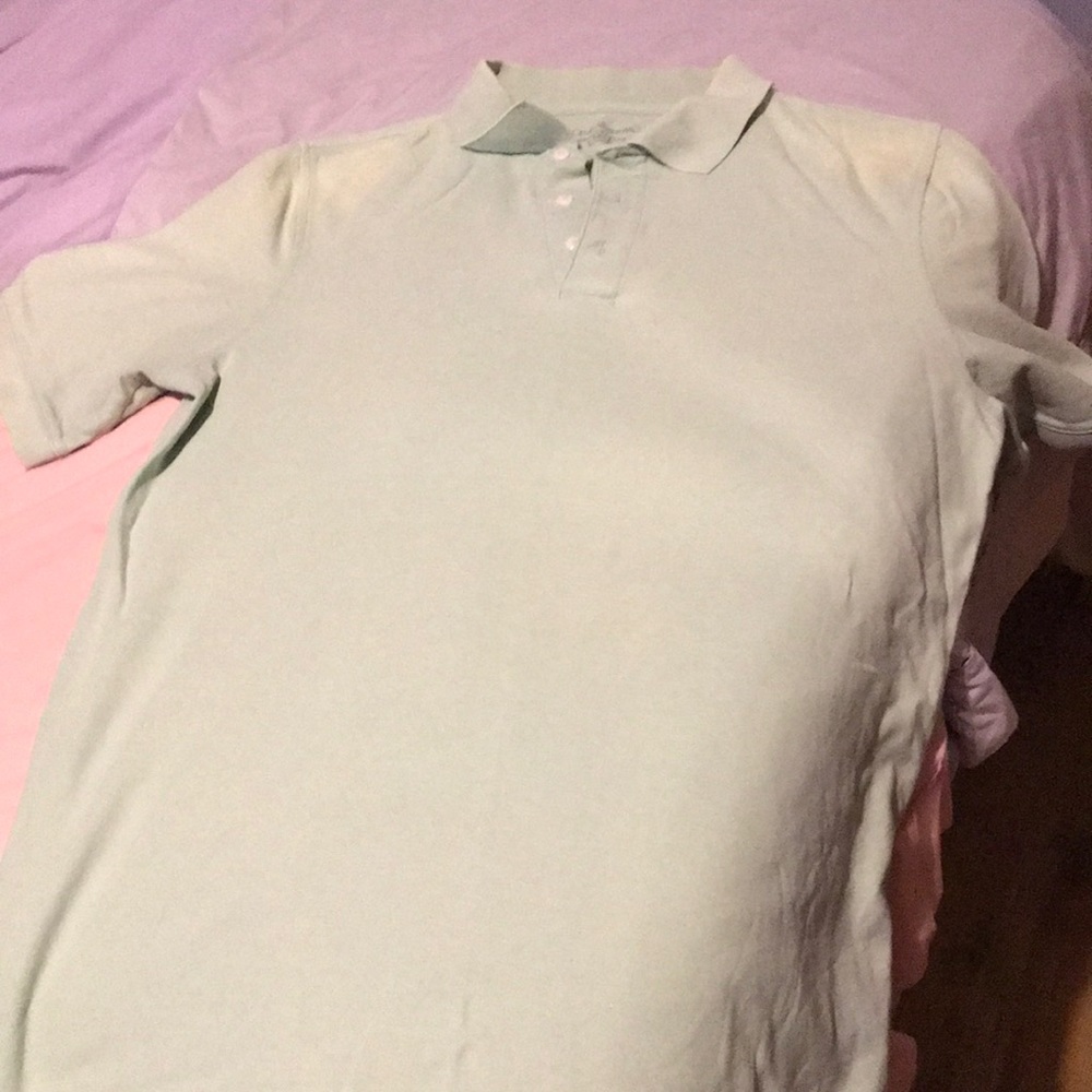 Light green Mens Polo size large